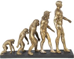 Clayre & Eef Beeld Mens 58x18x42 cm Goudkleurig Polyresin Woonaccessoires