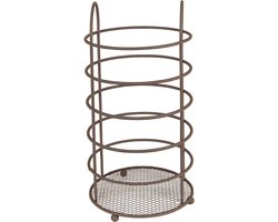 Clayre & Eef Bestekhouder Ø 12x22 cm Bruin Ijzer Bestekbak