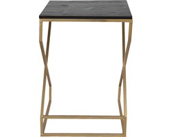 Clayre & Eef Bijzettafel 40x40x55 cm Goudkleurig IJzer
