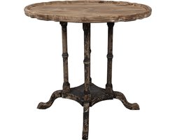 Clayre & Eef Bijzettafel 66x42x64 cm Bruin Hout