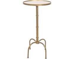 Clayre & Eef Bijzettafel Ø 40x81 cm Goudkleurig Metaal