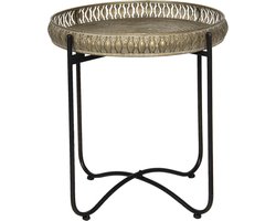 Clayre & Eef Bijzettafel Ø 49x52 cm Koperkleurig IJzer