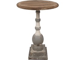 Clayre & Eef Bijzettafel Ø 51x71 cm Bruin Hout