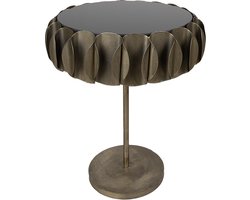 Clayre & Eef Bijzettafel Ø 57x66 cm Koperkleurig IJzer