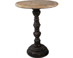 Clayre & Eef Bijzettafel Ø 57x75 cm Bruin Hout