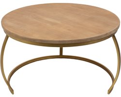 Clayre & Eef Bijzettafel Ø 62x37 cm Bruin IJzer