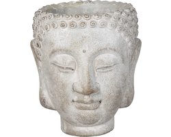 Clayre & Eef Bloempot 15x14x17 cm Grijs Steen