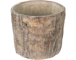 Clayre & Eef Bloempot 29x29x26 cm Bruin Grijs Steen