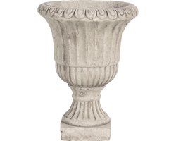 Clayre & Eef Bloempot Ø 15x20 cm Grijs Bruin Steen