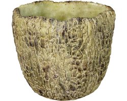 Clayre & Eef Bloempot Ø 20x18 cm Groen Steen