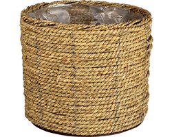 Clayre & Eef Bloempot Ø 26x21 cm Bruin Zeegras