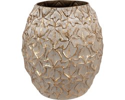 Clayre & Eef Bloempot Ø 47x51 cm Grijs Ijzer Plantenpot