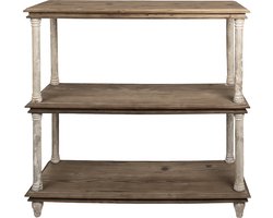 Clayre & Eef Boekenkast 110x40x113 cm Wit Hout