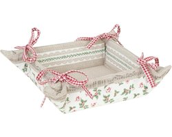 Clayre & Eef Broodmand - kerst - 35 x 35 x 8 cm
