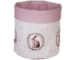 Clayre & Eef Broodmand Ø 15x16 cm Beige Katoen