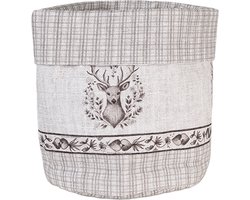 Clayre & Eef Broodmand Ø 15x16 cm Beige Katoen Hert