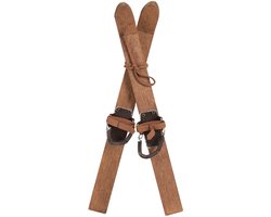 Clayre & Eef Decoratie 11x4x28 cm Bruin Hout