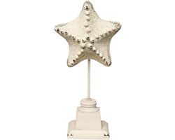 Clayre & Eef Decoratie Beeld 6PR1039 15*9*32 cm - Wit Kunststof  Decoratief Figuur  Decoratieve Accessoires  Woonaccessoires