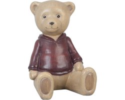 Clayre & Eef Decoratie Beeld Beer 8x6x9 cm Bruin Kunststof