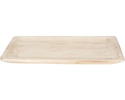 Clayre & Eef Decoratie Dienblad 51x32x4 cm Bruin Hout Rechthoek Serveerschaal