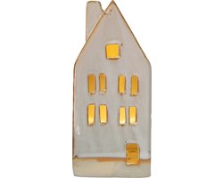 Clayre & Eef Decoratie Huis 15 cm Beige Porselein