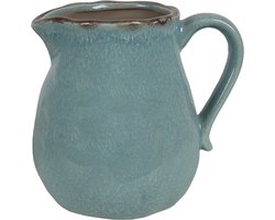 Clayre & Eef Decoratie Kan 17x13x15 cm Blauw Keramiek