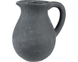 Clayre & Eef Decoratie Kan 17x15x11 cm Grijs Steen