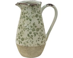 Clayre & Eef Decoratie Kan 20x14x25 cm Groen Keramiek
