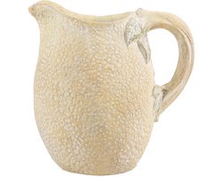 Clayre & Eef Decoratie Kan 20x15x20 cm Geel Groen Steen
