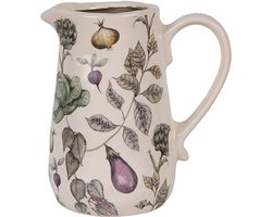Clayre & Eef Decoratie Kan Beige Keramiek Groenten
