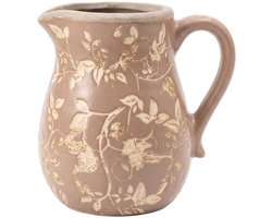 Clayre & Eef Decoratie Kan Bruin Keramiek