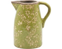 Clayre & Eef Decoratie Kan Groen Keramiek