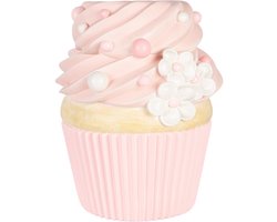 Clayre & Eef Decoratie Krukje Roze Kunststof