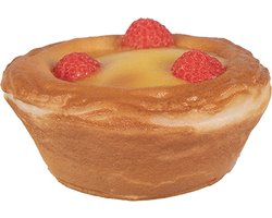 Clayre & Eef Decoratie Ø 8x4 cm Geel Kunststof