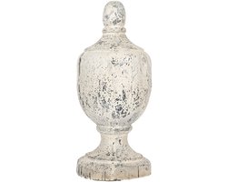 Clayre & Eef Decoratie Ornament Ø 19x45 cm Beige Keramisch materiaal