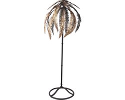 Clayre & Eef Decoratie Palm 73 cm Goudkleurig Zwart IJzer