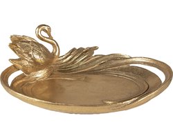 Clayre & Eef Decoratie schaal 25x20x9 cm Goudkleurig Polyresin