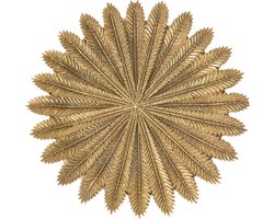 Clayre & Eef Decoratie schaal Ø 25x1 cm Goudkleurig Polyresin Takken