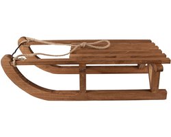 Clayre & Eef Decoratie Slee 62x31x20 cm Bruin Hout