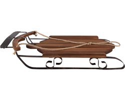 Clayre & Eef Decoratie Slee 71x39x14 cm Bruin Hout