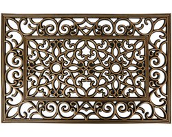 Clayre & Eef Deurmat 60x40 cm Zwart Rubber