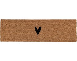 Clayre & Eef Deurmat 75x22 cm Bruin Kokosvezel PVC Hart