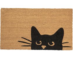 Clayre & Eef Deurmat 75x45 cm Bruin Kokos Kat