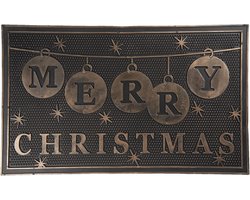 Clayre & Eef Deurmat 75x45 cm Grijs Kunststof