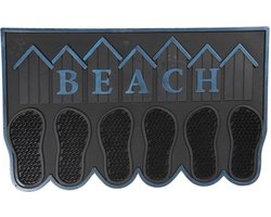 Clayre & Eef Deurmat 75x45 cm Grijs Kunststof Voeten