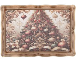 Clayre & Eef Dienblad 31x22x2 cm Beige Kunststof