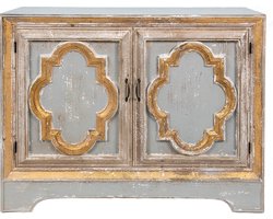 Clayre & Eef Dressoir 120x38x91 cm Beige Grijs Hout Ladekast