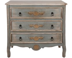 Clayre & Eef Dressoir 95x38x90 cm Groen Hout