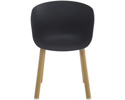 Clayre & Eef Eetkamerstoel 54x51x82 cm Zwart Metaal