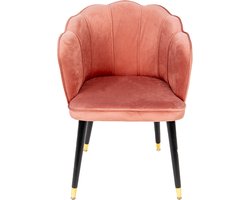 Clayre & Eef Eetkamerstoel 59x62x79 cm Roze IJzer